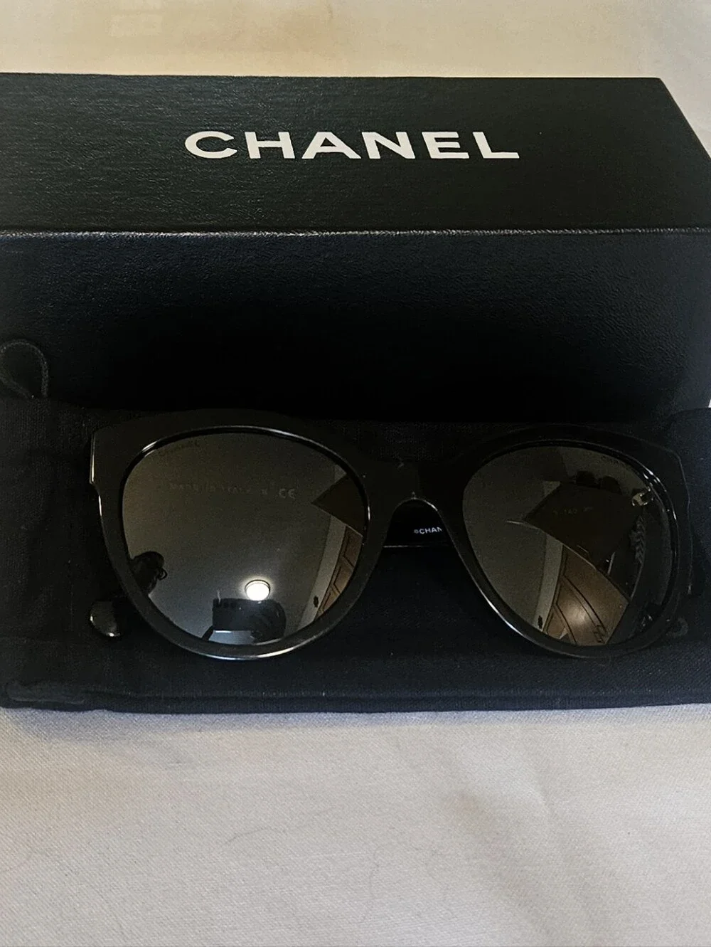 CHANEL 5315 Sunglasses and Case C.501/26 54 20 140 3N Authentic Italy